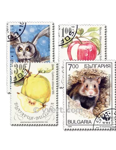 BULGARIE : pochette de 100 timbres (Oblitérés)