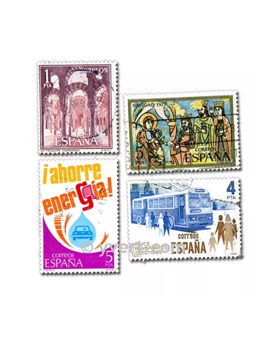 ESPAGNE : pochette de 300 timbres (Oblitérés)