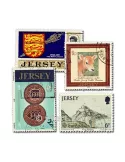 JERSEY : pochette de 50 timbres (Oblitérés)