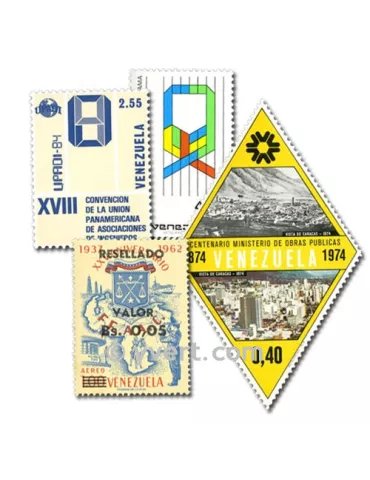 VENEZUELA : pochette de 50 timbres (Oblitérés)