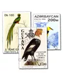 OISEAUX : pochette de 300 timbres (Oblitérés)