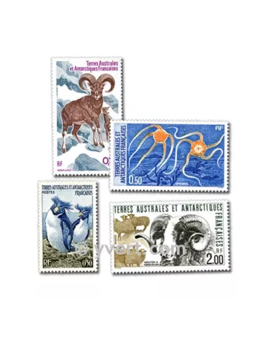 TERRES AUSTRALES : pochette de 25 timbres (Oblitérés)
