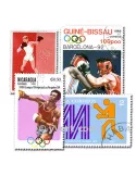 BOXE : pochette de 50 timbres (Oblitérés)