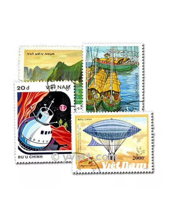 VIETNAM : pochette de 200 timbres (Oblitérés)