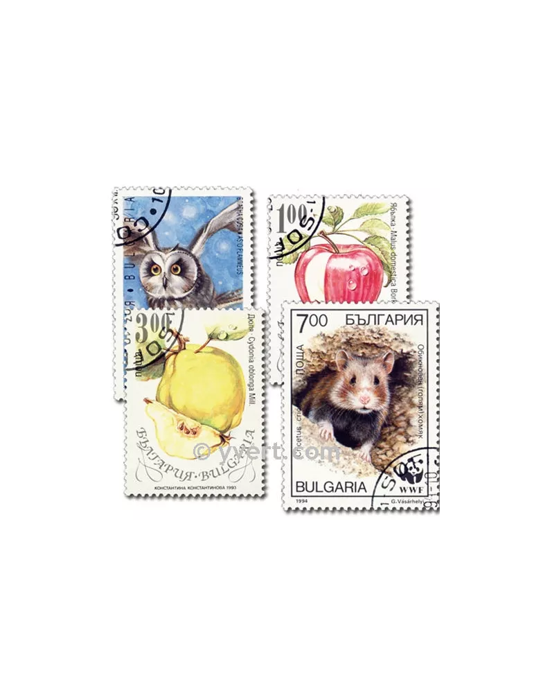 BULGARIE : pochette de 500 timbres (Oblitérés)