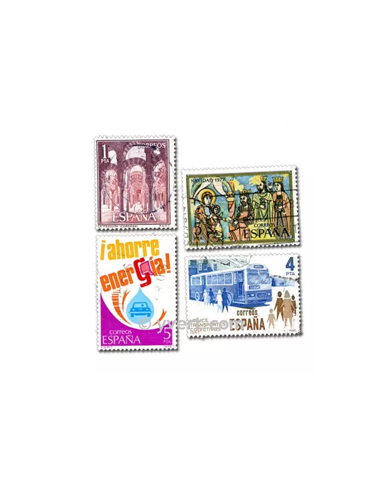 ESPAGNE : pochette de 200 timbres (Oblitérés)