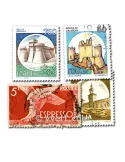 ITALIE : pochette de 200 timbres (Oblitérés)