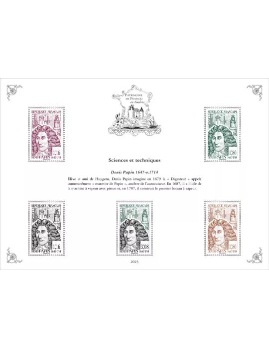 Blocs PATRIMOINE DE FRANCE EN TIMBRES (2023)