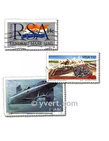 AFRIQUE DU SUD : pochette de 200 timbres (Oblitérés)
