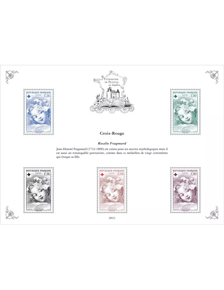 Blocs PATRIMOINE DE FRANCE EN TIMBRES (2023)