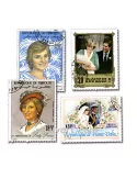 LADY DIANA : pochette de 100 timbres (Oblitérés)