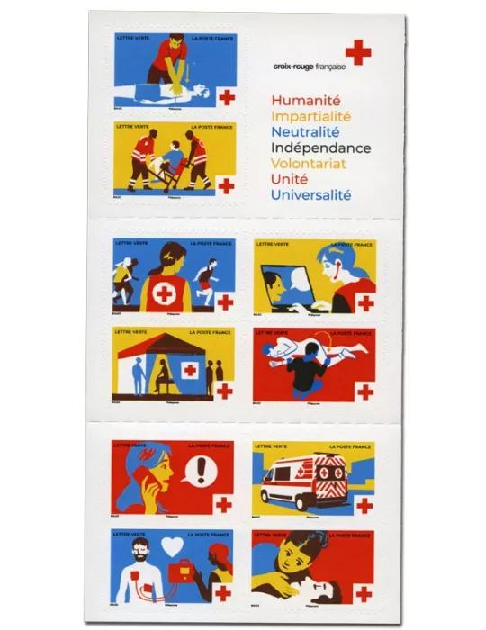 n° 2067 - Timbre France Carnets Croix-Rouge (2023) (BC2266)