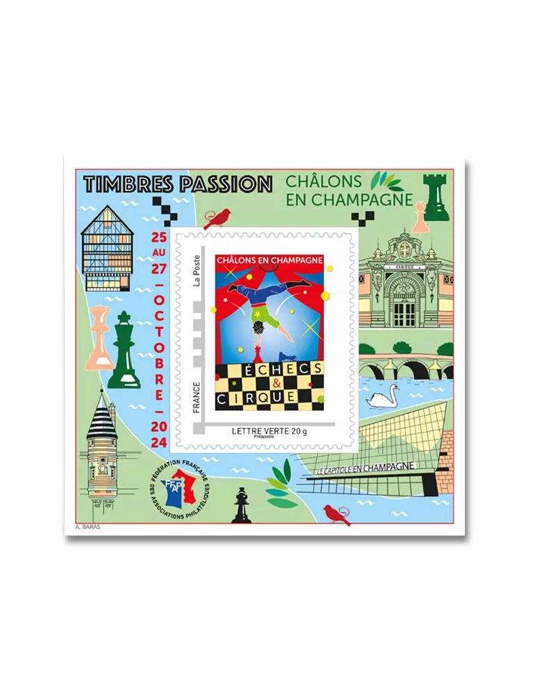 n° 24 - Timbre France FFAP