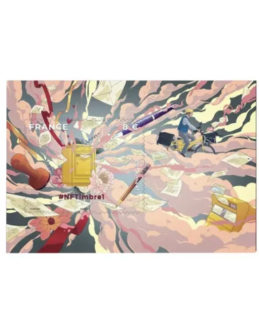 n°1 - Timbre FRANCE Timbres Crypto