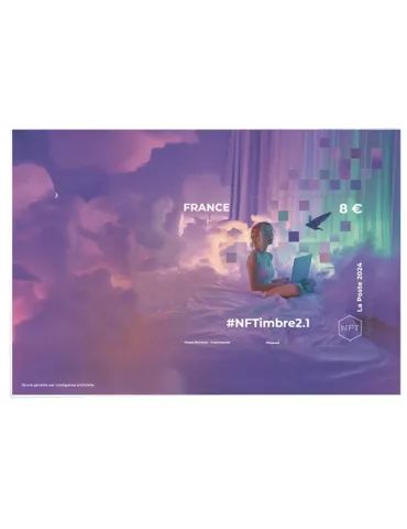 n°2-1 - Timbre FRANCE Timbres Crypto