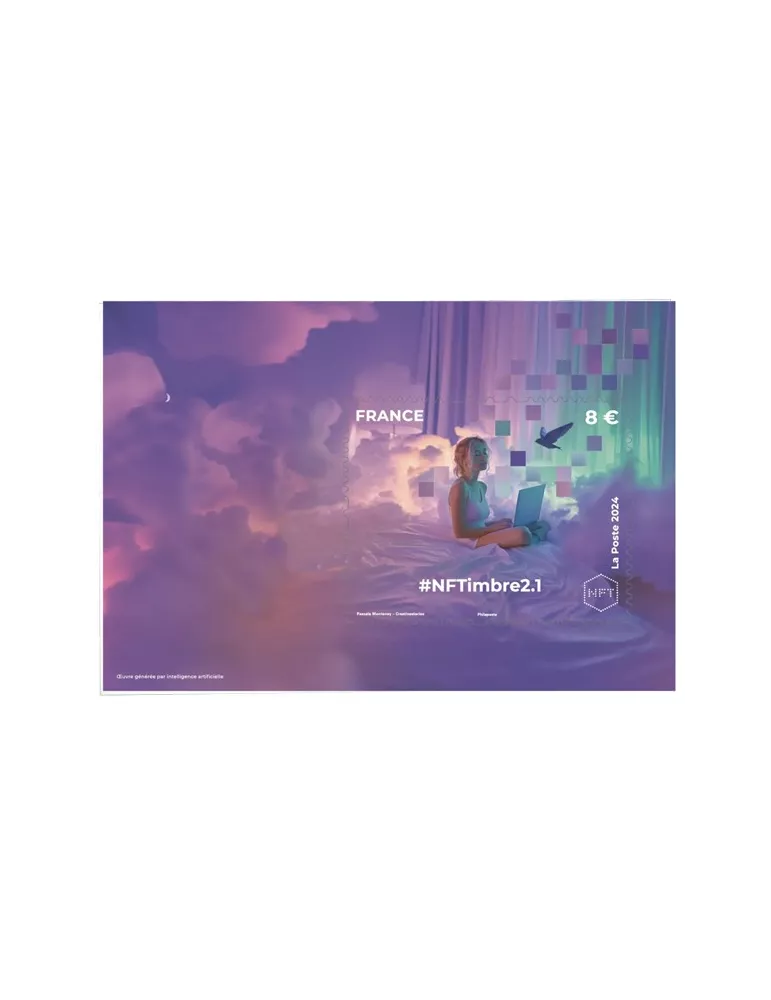 n°2-1 - Timbre FRANCE Timbres Crypto