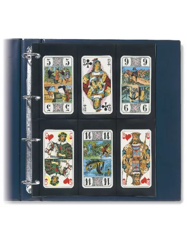 FEUILLES COMPACT A4 (12 POCHES : CARTES A JOUER) - SAFE® (x5)