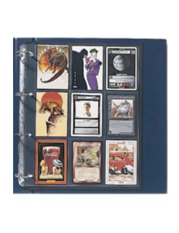 FEUILLES COMPACT A4 (18 POCHES : CARTES A JOUER) - SAFE® (x5)