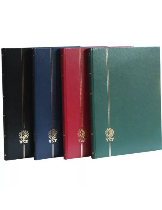 PERFECTA : Classeur fixe pour timbres (Grand modèle-Pages Blanches-64p.)
