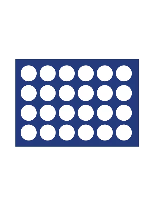 PLATEAU MALETTE DIAMANT (24 CASES RONDES : Ø 38mm ) - SAFE®