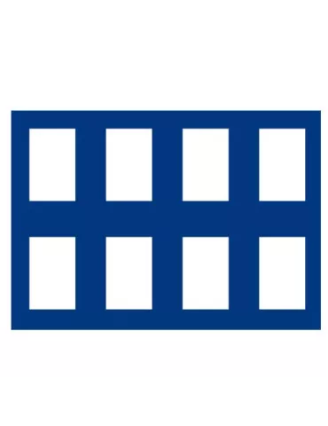 PLATEAU MALETTE DIAMANT (8 CASES RECTANGULAIRES : 62X84mm ) - SAFE®