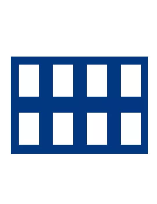 PLATEAU MALETTE DIAMANT (8 CASES RECTANGULAIRES : 62X84mm ) - SAFE®