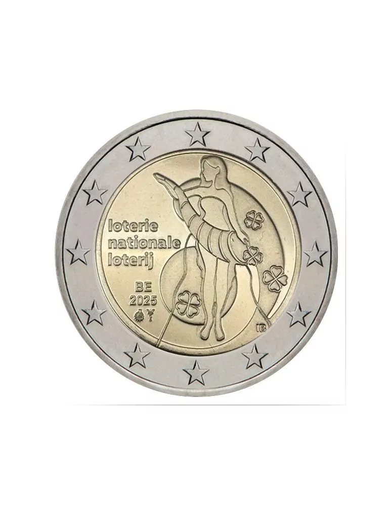 BU : 2 EURO COMMEMORATIVE 2025 COINCARD : BELGIQUE - LOTERIE NATIONALE (Version flamande)