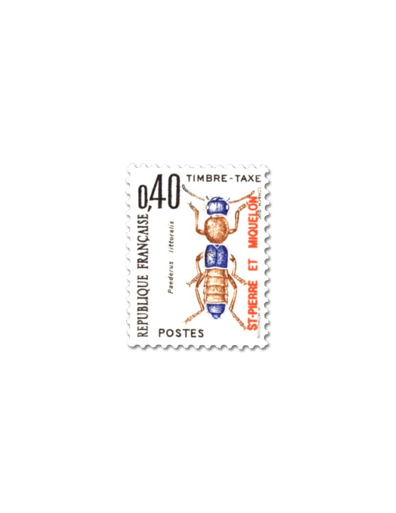 n° 82/91 -Timbre Saint-Pierre et Miquelon Taxe