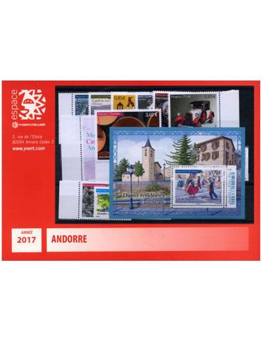 n° 793/808 -Timbre Andorre Année complète (2017)