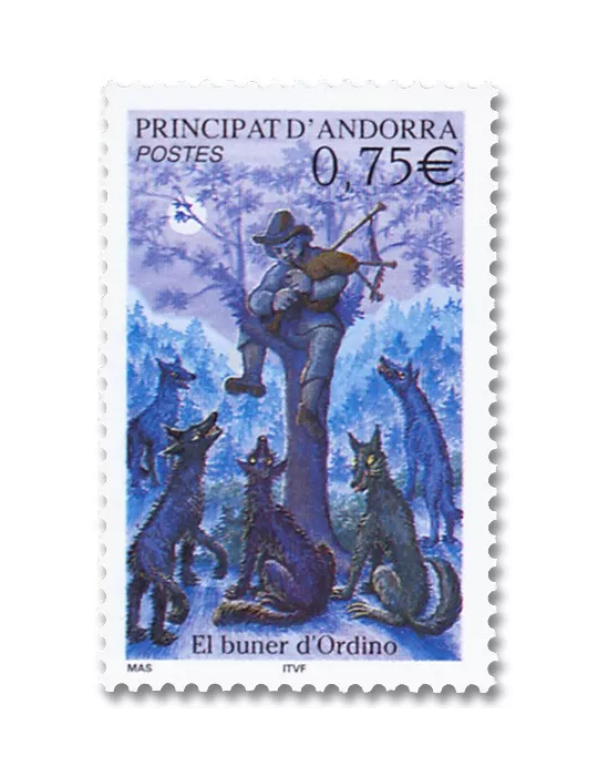 n° 589 - Timbre Andorre Poste