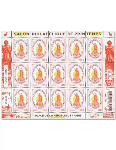 n° F175 - Timbre France Feuillets de France (n° 5858)