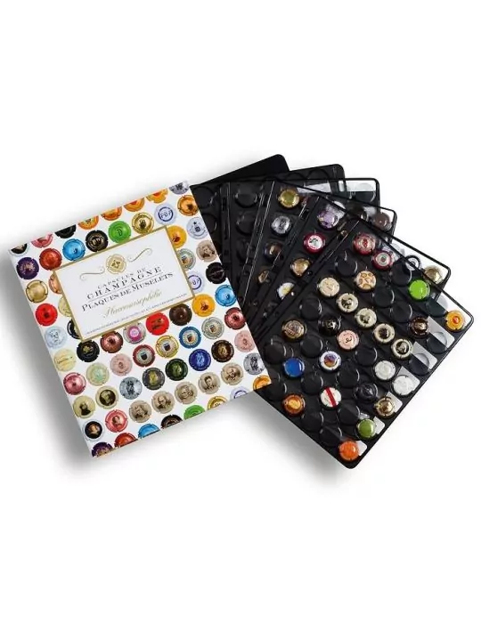GRANDE CHAMP : Album + recharges (210 plaques de muselets de Champagne)