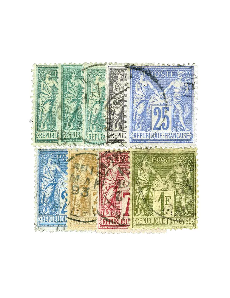 n° 74/82 obl. (Qualité : B) - Type Sage (Type II)