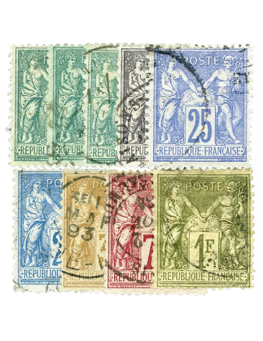 n° 74/82 obl. (Qualité : B) - Type Sage (Type II)