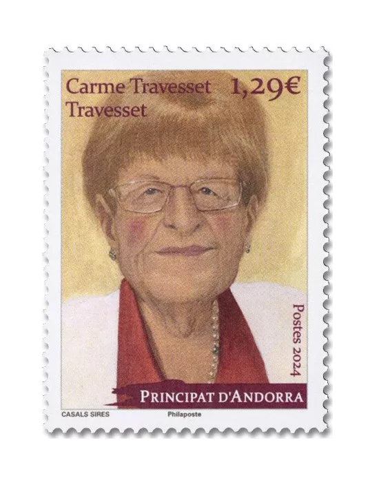 n° 910- Timbre ANDORRE Poste