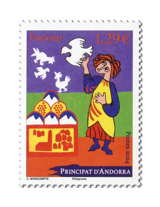 n° 911/912 - Timbre ANDORRE Poste