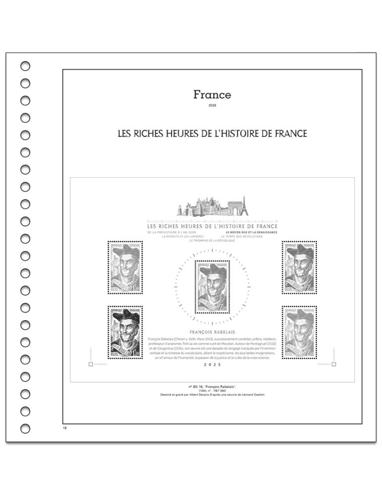 LES RICHES HEURES DE L´HISTOIRE DE FRANCE SC : 2025 (JEUX AVEC POCHETTES)