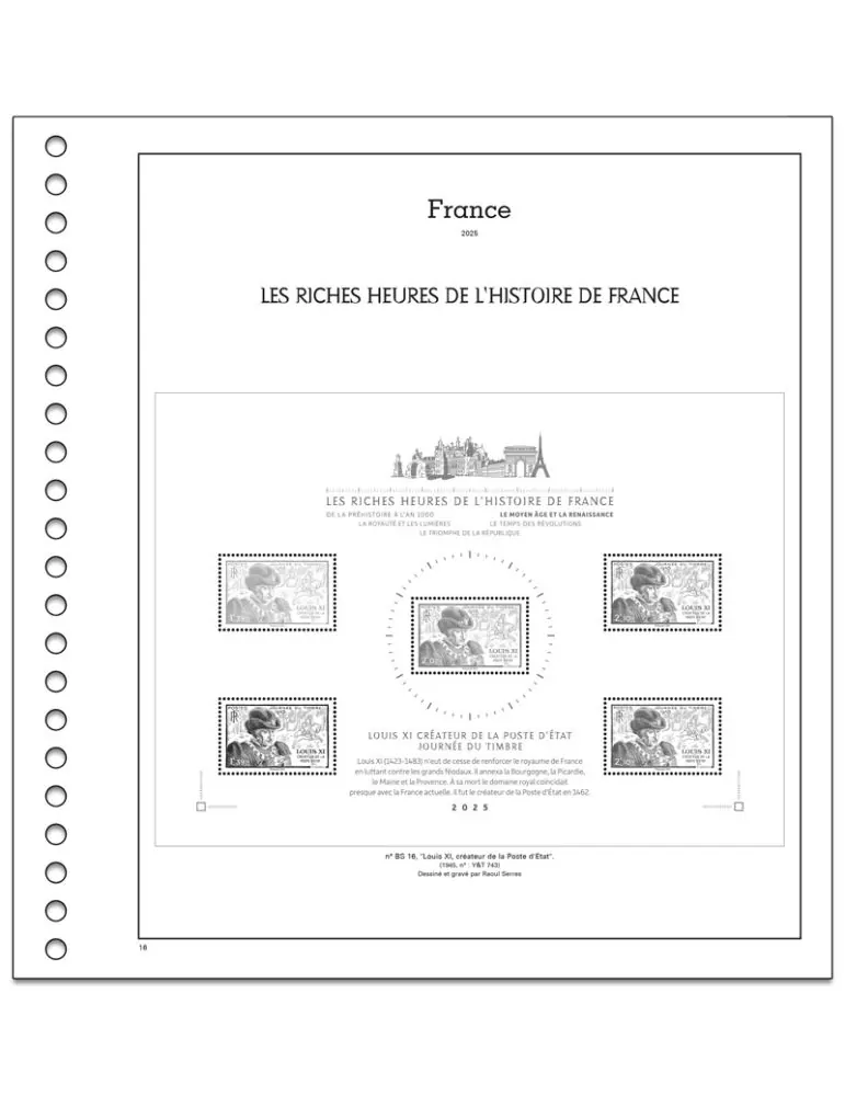 LES RICHES HEURES DE L´HISTOIRE DE FRANCE SC : 2025 (JEUX AVEC POCHETTES)