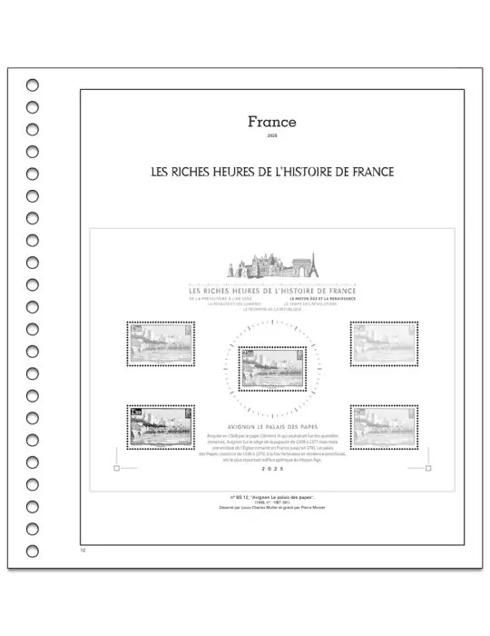 LES RICHES HEURES DE L´HISTOIRE DE FRANCE SC : 2025 (JEUX AVEC POCHETTES)