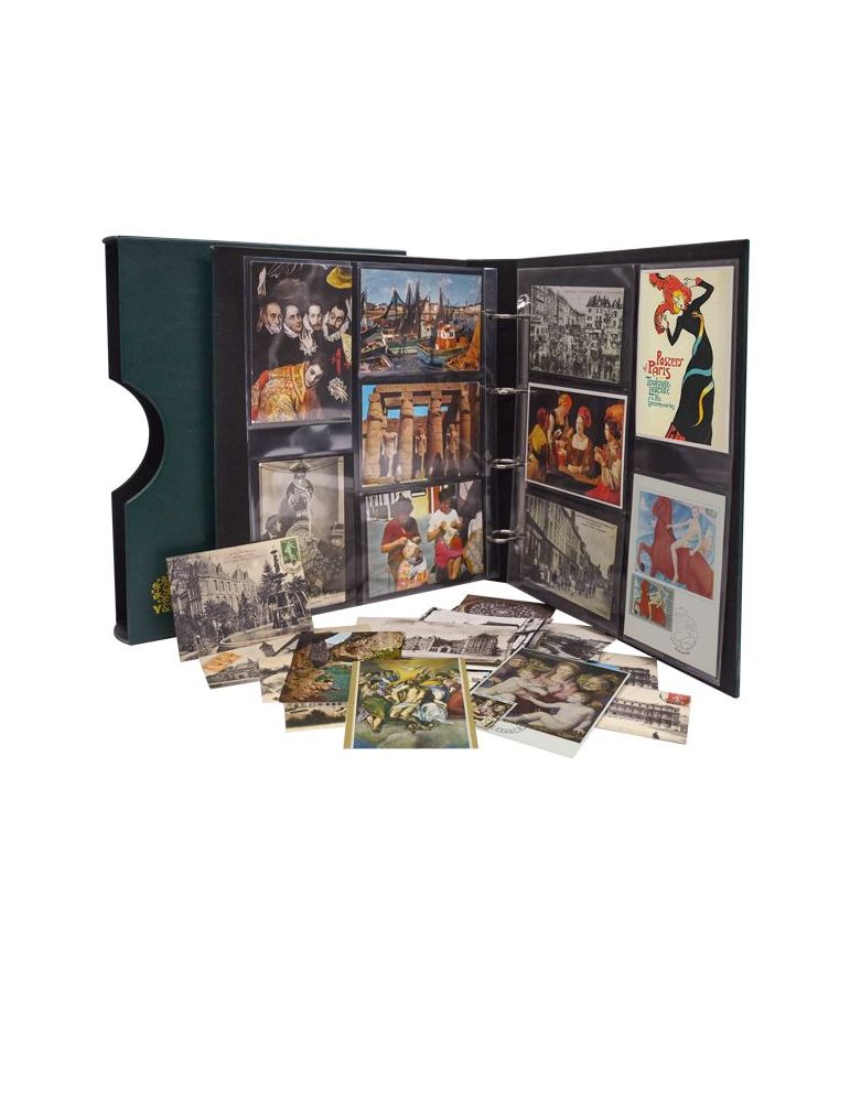 ALBUM CARTES POSTALES PREMIUM GARNI DE 15 RECHARGES