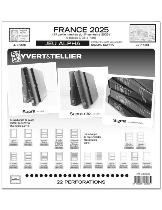 FRANCE ALPHA : 2025 - 1ER SEMESTRE (JEUX SANS POCHETTES)