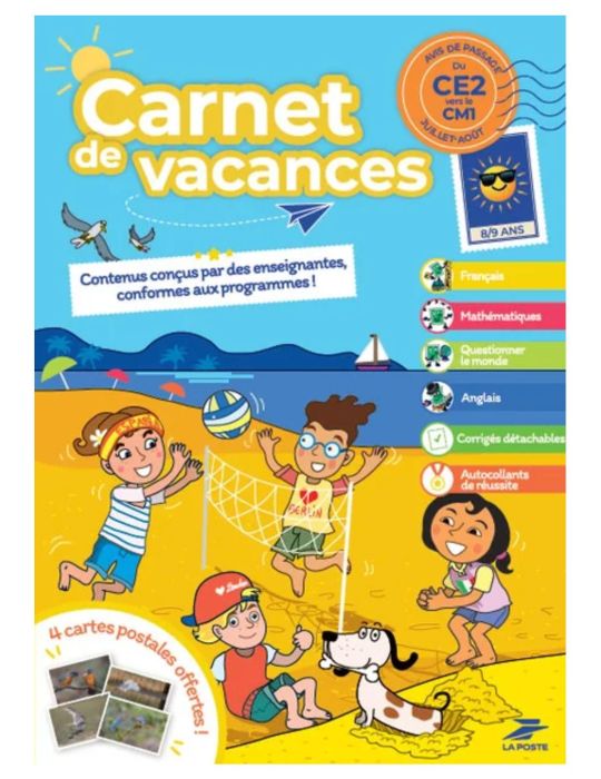 CARNET DE VACANCES - du CE2 vers le CM1 - Edition 2025 (La Poste)