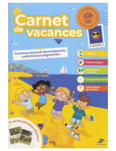 CARNET DE VACANCES - du CP vers le CE1 - Edition 2025 (La Poste)