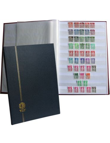 PERFECTA : Classeur fixe pour timbres (Grand modèle-Pages Blanches-48p)