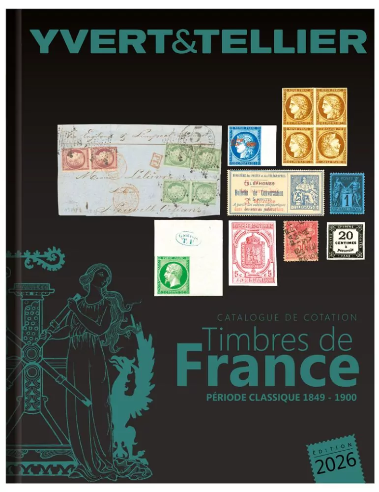 TOME 1 - 2026 (Catalogue des Timbres de France- 2 volumes : Période Classique et Moderne)