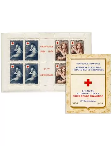 n° 2003 - Timbre FRANCE Carnets Croix-Rouge (1954)