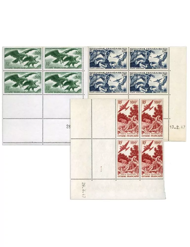 n° 35/37 - Timbre GUYANE Poste Aerienne