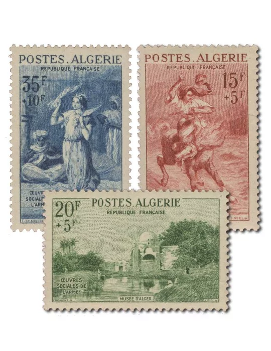 n° 346/348** - Timbre ALGERIE Poste