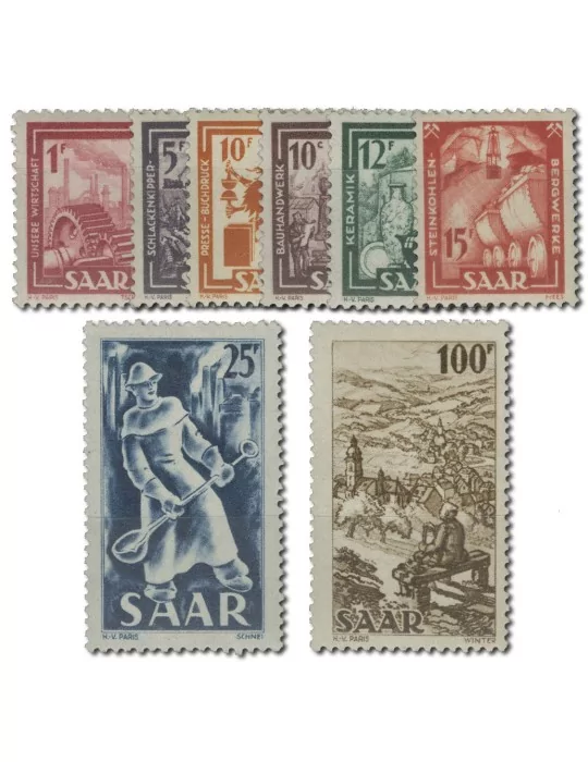 n° 255/262* - Timbre SARRE Poste