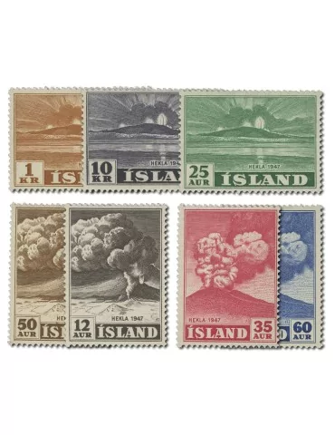 n° 208/214* - Timbre ISLANDE Poste